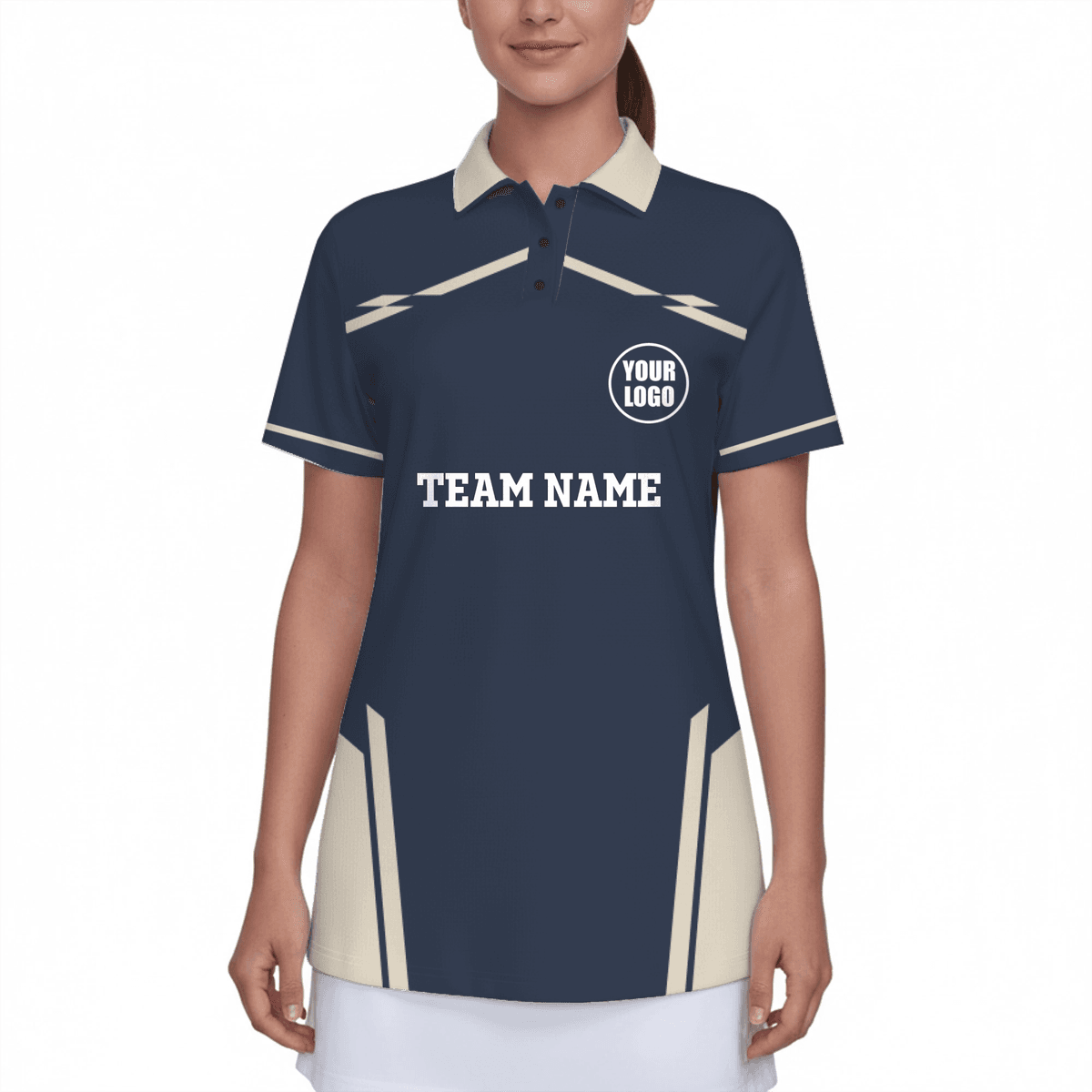 Custom Logo Women's UV Protection Polo Shirt Pickleball 2