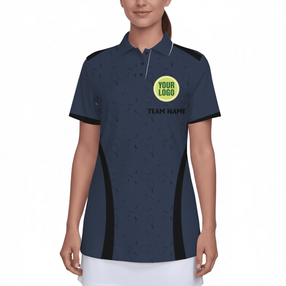 Custom Logo Pickleball Women's Polo Shirt  9